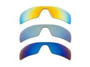 New SEEK Replacement Lenses for Oakley OIL RIG Blue Yellow Green Mirror ON SALE