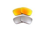 New SEEK Polarized Replacement Lenses for Oakley FUEL CELL Silver Yellow Mirror