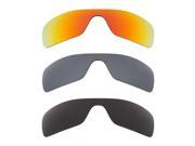 New SEEK Polarized Replacement Lenses for Oakley BATWOLF Red Silver Grey SALE