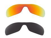 New SEEK Replacement Lenses for Oakley Sunglasses ANTIX Black Red Mirror ON SALE