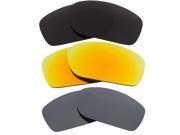 New SEEK Replacement Lenses for Oakley FIVES SQUARED Grey Yellow Silver Mirror