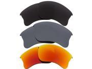 New SEEK Replacement Lenses for Oakley HALF JACKET 2.0 Red Silver Mirror Black