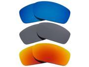 SEEK Polarized Replacement Lenses Oakley FIVES SQUARED Red Silver Mirror Blue