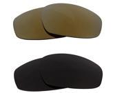 New SEEK Replacement Lenses for Oakley WIND JACKET Black Gold Mirror ON SALE