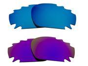 SEEK Polarized Replacement Lenses for Oakley VENTED JAWBONE Purple Blue Mirror