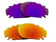 New SEEK Replacement Lenses Oakley VENTED RACING JACKET Purple Yellow ON SALE
