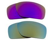 New SEEK Replacement Lenses for Oakley Sunglasses CANTEEN Green Purple Mirror