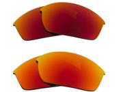 New SEEK Replacement Lenses for Oakley Sunglasses FLAK JACKET Red Yellow Mirror