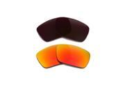New SEEK Replacement Lenses for Oakley FUEL CELL Brown Red Mirror ON SALE