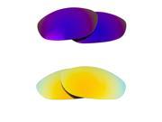 New SEEK Replacement Lenses for Oakley MONSTER DOG Purple Yellow Mirror ON SALE