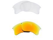 New SEEK Replacement Lenses for Oakley HALF JACKET 2.0 Clear Yellow Mirror SALE