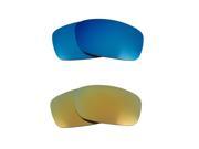 New SEEK Replacement Lenses for Oakley Sunglasses FIVES 3.0 Blue Green Mirror