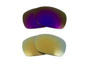 New SEEK Polarized Replacement Lenses for Oakley SIDEWAYS Green Purple Mirror
