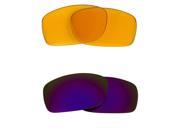 New SEEK Replacement Lenses for Oakley FIVES SQUARED HI Yellow Purple Mirror