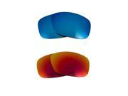 New SEEK Polarized Replacement Lenses for Oakley Sunglasses TEN Red Blue Mirror