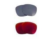 New SEEK Polarized Replacement Lenses for Oakley GARAGE ROCK Silver Mirror Red