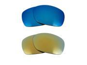 New SEEK Replacement Lenses for Oakley SIDEWAYS Green Blue Mirror ON SALE