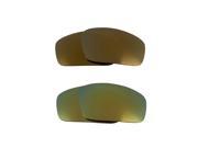 New SEEK Replacement Lenses for Oakley Sunglasses MONSTER PUP Green Gold Mirror