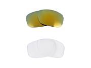 New SEEK Replacement Lenses for Oakley TEN Clear Green Mirror ON SALE 100% UV