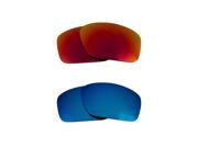 New SEEK Polarized Replacement Lenses for Oakley SCALPEL Red Blue Mirror ON SALE