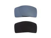 New SEEK Polarized Replacement Lenses for Oakley EYEPATCH 2 Grey Silver Mirror