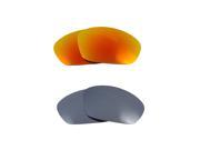 New SEEK Replacement Lenses Oakley STRAIGHT JACKET Silver Mirror Yellow SALE