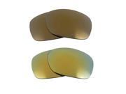 New SEEK Replacement Lenses for Oakley SIDEWAYS Green Gold Mirror ON SALE