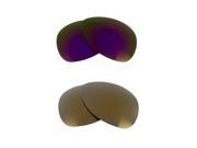New SEEK Replacement Lenses for Oakley PLAINTIFF Gold Purple Mirror ON SALE