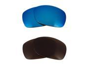 New SEEK Replacement Lenses for Oakley SIDEWAYS Brown Blue Mirror ON SALE