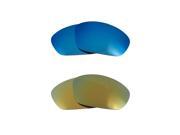 SEEK Polarized Replacement Lenses for Oakley STRAIGHT JACKET Blue Green Mirror