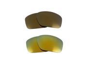 New SEEK Replacement Lenses for Oakley SCALPEL Green Gold Mirror ON SALE