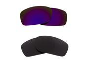 SEEK Polarized Replacement Lenses for Oakley FIVES SQUARED Black Purple Mirror