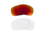 New SEEK Replacement Lenses for Oakley SIDEWAYS Clear Red Mirror ON SALE