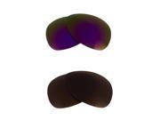 New SEEK Replacement Lenses for Oakley PLAINTIFF Brown Purple Mirror ON SALE