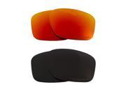 New SEEK Polarized Replacement Lenses for Oakley SLIVER Black Red Mirror