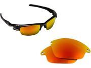New SEEK Polarized Replacement Lenses Oakley FAST JACKET Asian Fit Red Mirror