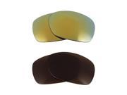 New SEEK Replacement Lenses for Oakley SIDEWAYS Brown Green Mirror ON SALE