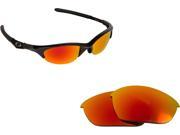 New SEEK Replacement Lenses for Oakley HALF JACKET Asian Fit Fire Red