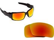 New SEEK Polarized Replacement Lenses for Oakley OIL DRUM Fire Red Mirror SALE