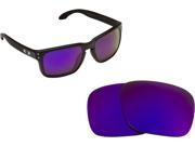New SEEK Replacement Lenses for Oakley Sunglasses HOLBROOK Purple Mirror ON SALE