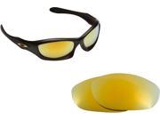 New SEEK Replacement Lenses for Oakley Sunglasses MONSTER DOG 24K Gold Mirror