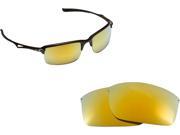 New SEEK OPTICS Replacement Lenses for Oakley WIRETAP Gold Mirror ON SALE