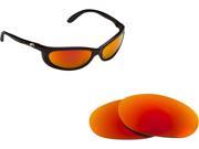 New SEEK Polarized Replacement Lenses for Costa Del Mar FATHOM Fire Red Mirror