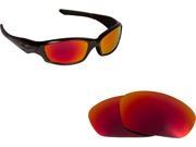New SEEK Polarized Replacement Lenses for Oakley STRAIGHT JACKET Red Mirror SALE