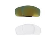 New SEEK Replacement Lenses for Oakley MONSTER PUP Clear Green Mirror ON SALE