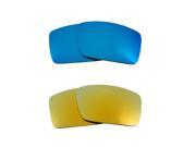 New SEEK Replacement Lenses for Oakley THUMP 2 Green Blue Mirror ON SALE