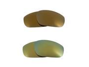 New SEEK Replacement Lenses for Oakley Sunglasses FIVES 4.0 Green Gold Mirror