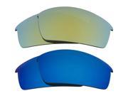 New SEEK Polarized Replacement Lenses for Oakley BOTTLECAP Blue Green Mirror