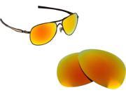 New SEEK Polarized Replacement Lenses for Oakley PLAINTIFF Fire Red Mirror ON SALE