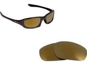 New SEEK Polarized Replacement Lenses Oakley FIVES 2009 Gold Mirror ON SALE
